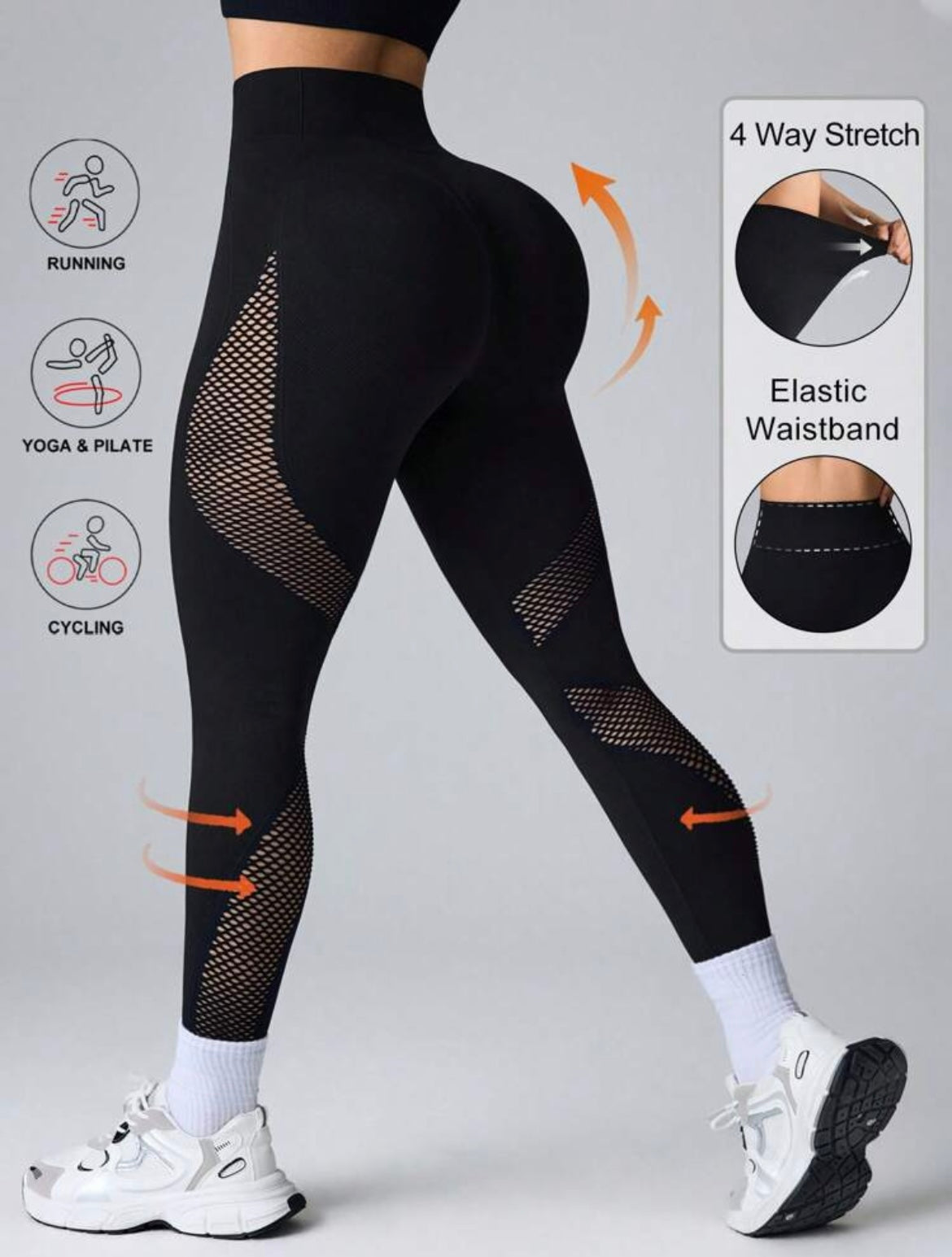 Leggins en malla deportivo